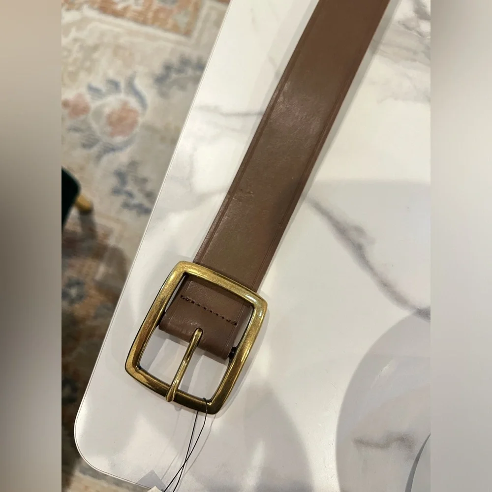 Classic Rustic Basic Brown Belt - Picture 2 of 8